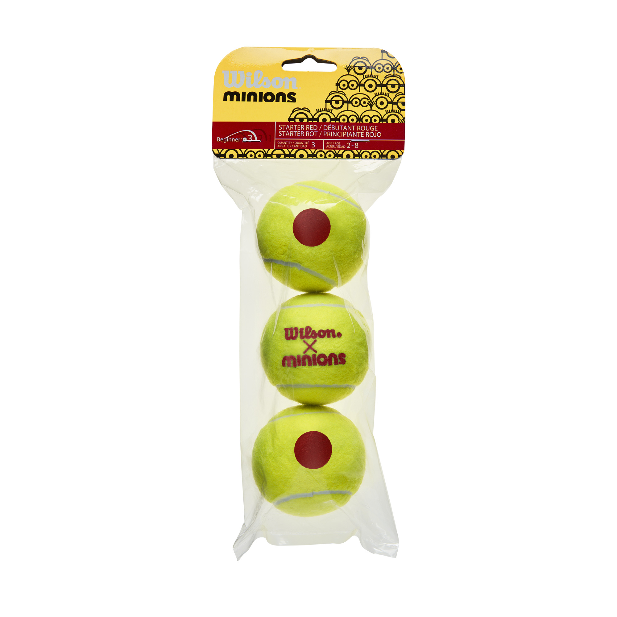 Bolas Wilson Minions Stage  Vermelhas