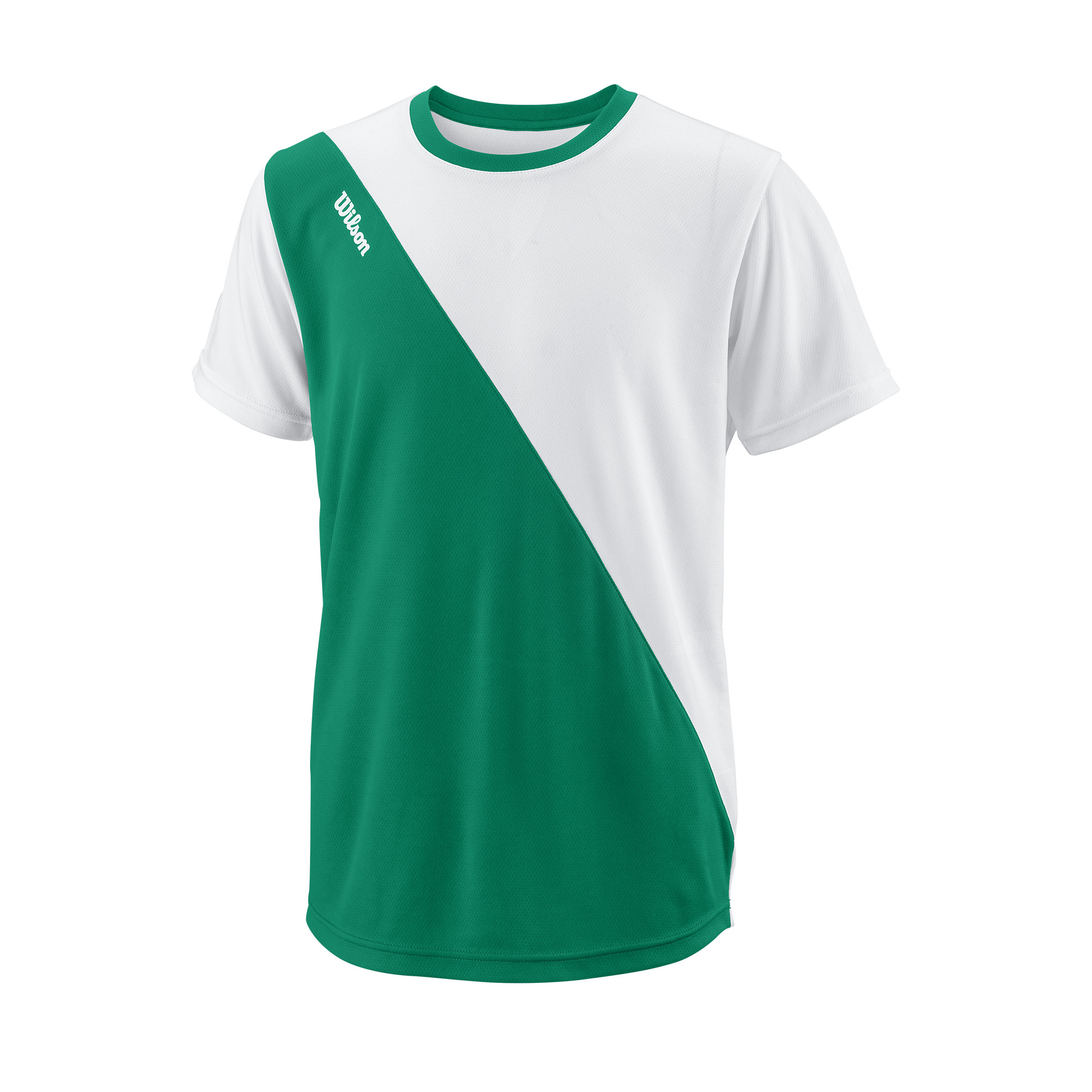 T Shirt Menino Wilson Team II Crew Green T Shirt Menino Wilson Team II
