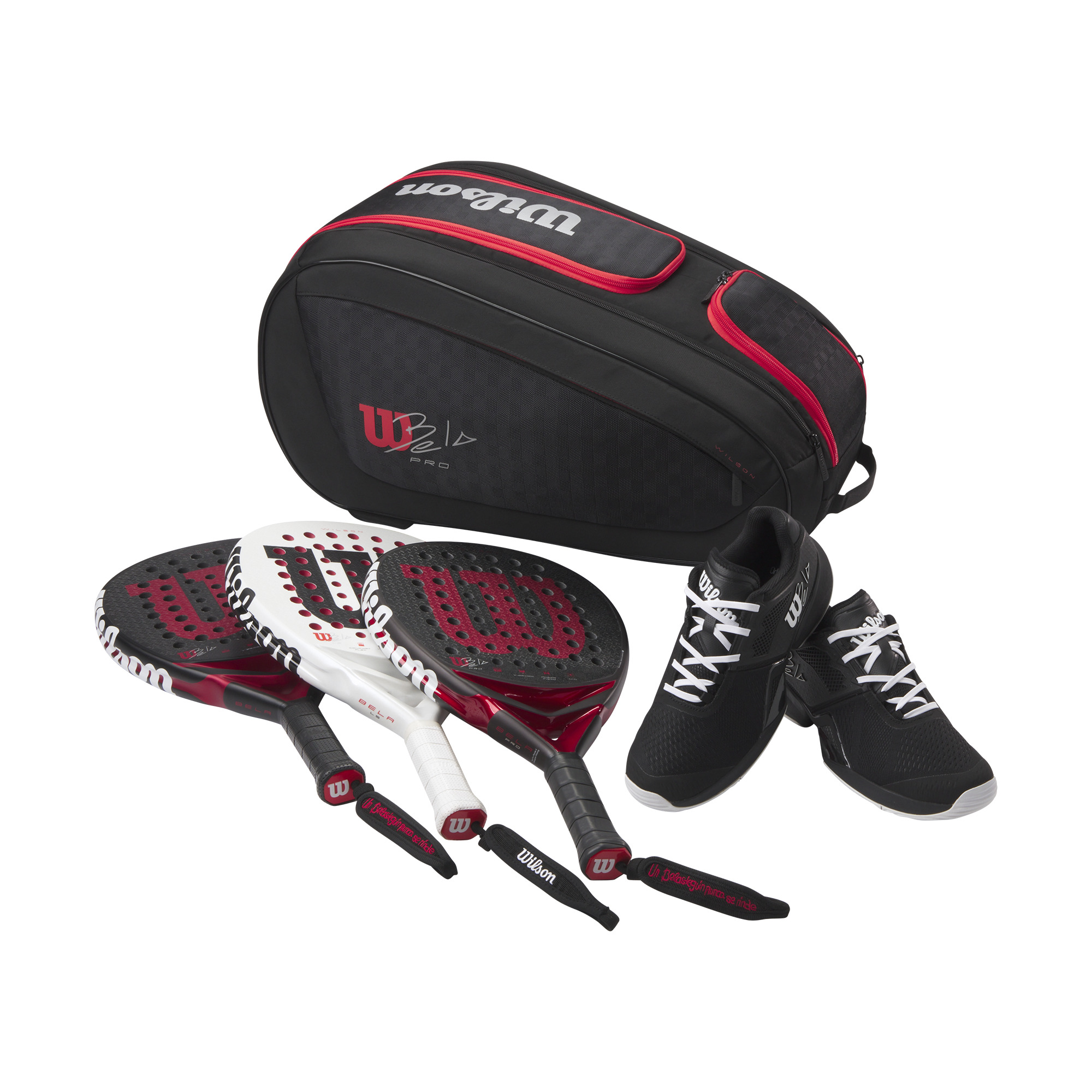 WR8910801_3_BELA_V3_PADEL_RACKET_BAG_Black_Redpnghigh Res Saco Wilson Bela V3 Black Red