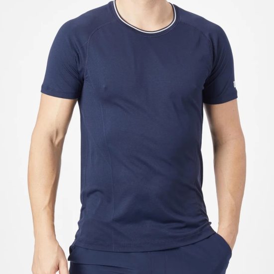 T-Shirt Homem Wilson Team Players Seamless Crew Navy - 1