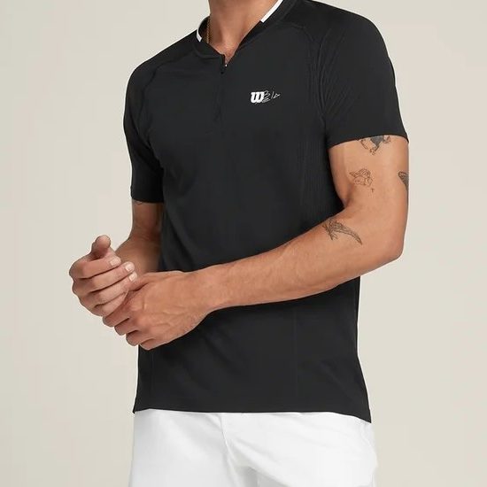 T-shirt Homem Wilson Seamless Zip Bela Padel BK