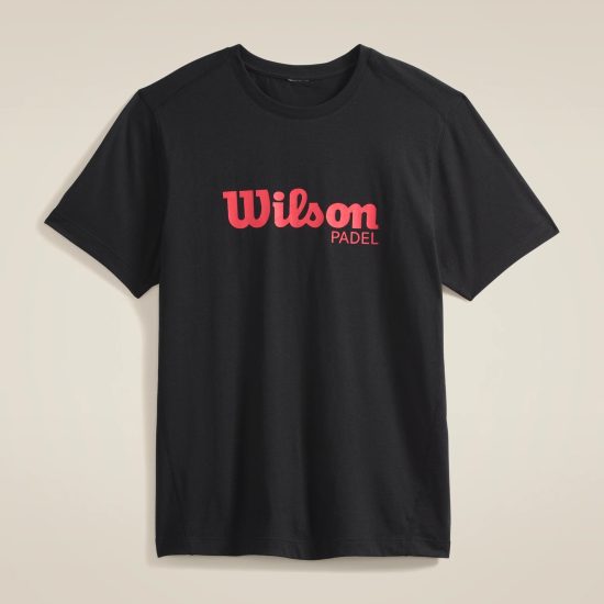 T-shirt Homem Wilson TechTee Padel Black